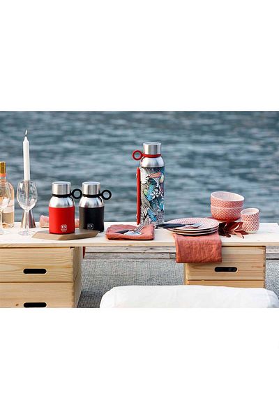 BUGATTI Anthracite Stainless Steel Food Thermos - 500Ml