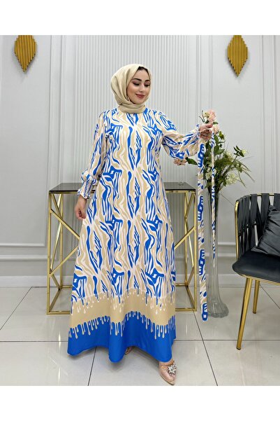 SHİROSA Φόρεμα Hijab σιφόν με σχέδιο - Γυναικείο