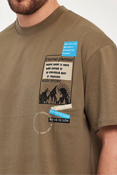 Rodi 7023 Model Men's Crew Neck Printed T-Shirt