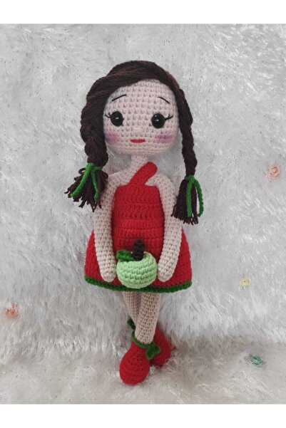 Trend bayb Kırmızı Amigurumi Elma Bebek