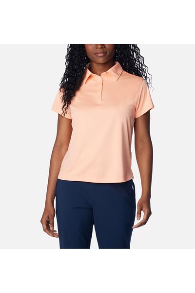 Columbia Tricou de damă din bumbac cu gât polo - mânecă scurtă, roz, casual 2070251 -807