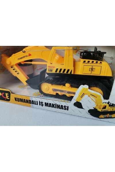 ismega Uzaktan Kumandalı Iş Makinesi Kepçe Ekskavatör Işıklı Oyuncak