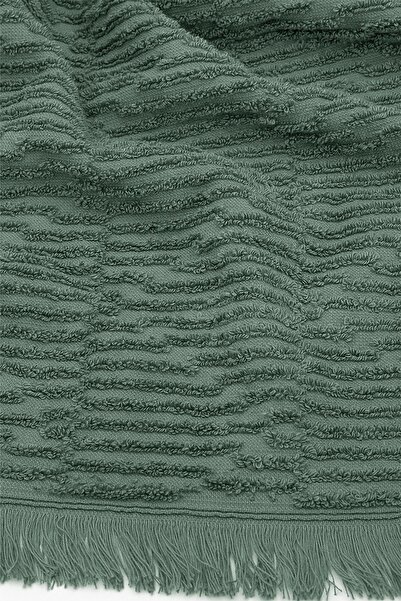 Green Black n Anisa Yeşil 100% бавовна жакардова 3-комплектний набір рушників для лазні