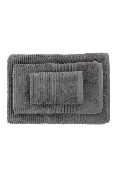 Green Black Arina Anthracite 100% βαμβάκι 3 τεμαχίων Air Twist Πετσέτα/Σετ Τουρκικού Μπάνιου