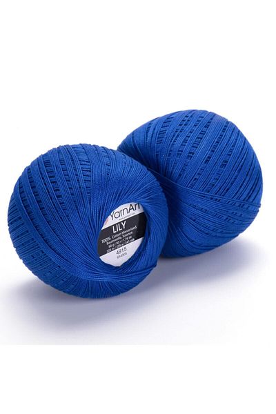 Yarnart Lily - Mercerized Lace Rope Saks Blue-4915