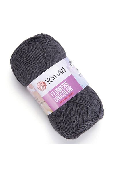Yarnart Λουλούδια Unicolor - Πλεκτό Χέρι Νήμα Anthracite-745