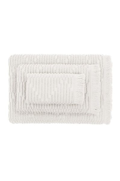 Green Black by Ecocotton Anisa Cream 100% Cotton Jacquard 3 τεμαχίων Σετ πετσετών μπάνιου
