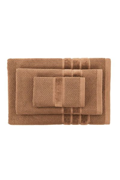Green Black Σετ πετσετών Anna Hammam 3 τεμαχίων 100% βαμβακερό Jacquard Terra