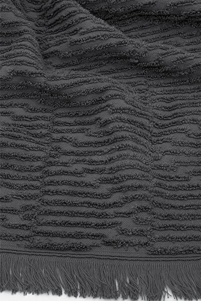 Green Black by Ecocotton Anisa Антрацит 100% бавовна жакардовий 3-компонентний набір рушників для лазні