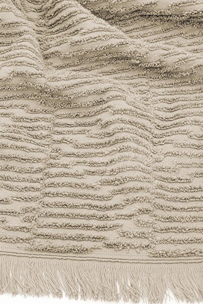 Green Black Ecocotton Anisa Бежевий 100% бавовна жакардовий 3-х частинний набір рушників для лазні