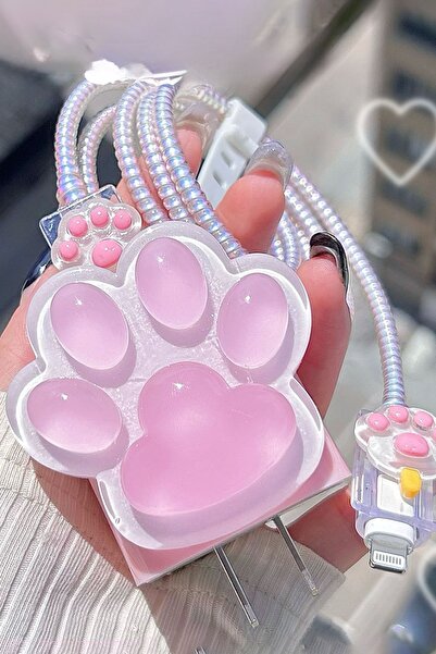 WANNA PROTECT Iphone 18-20w Uyumlu Şarj Kablosu Başlığı Adaptörü Koruma Kablo...