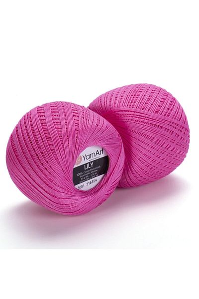 Yarnart Lily - Mercerized Lace Νήμα Σκούρο Ροζ-5001