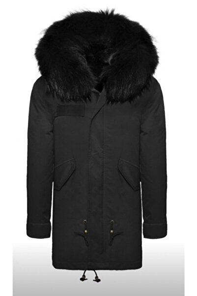 janbely Erkek Siyah Parka