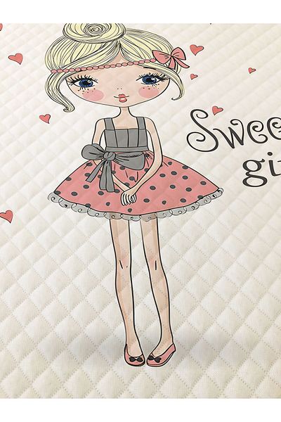 Evmila Girl Patterned, Printed Single and Children's Pique Set