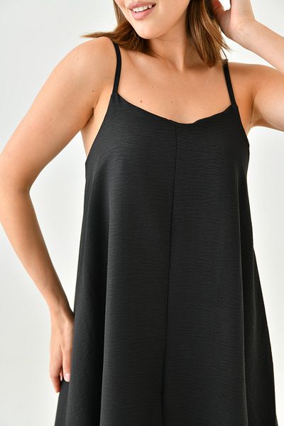 vuvutasarım Tesatura Aerobin neagra - Rochie de plaja Midi Basic cu bretele ajustabile 3378