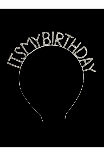 Eva Takı Birthday - Metal Crystal Stone It's My Birthday Crown