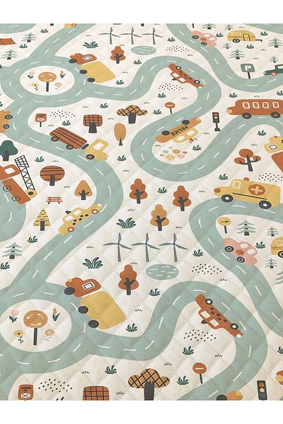 Evmila Road Patterned, Printed Single and Children's Pique Set