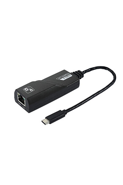 Coverzone Type-C Ethernet Adaptör 1000 mbps Gigabit LAN Type-C to RJ45 Çeviri...