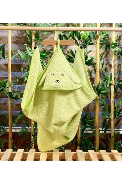 PATSAN Organik Kuzu Kapüşonlu Bebek Havlu