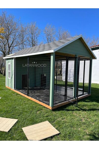 Latanwood Flea Ahşap Köpek Kulübesi
