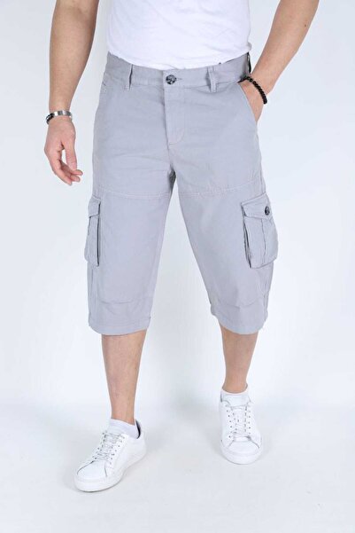 RetroPark ERKEK BERMUDA ŞORT UZUN KAPRİ KARGO CEP KARGO CEPLİ BERMUDA UZUN KAPRİ DİZ ALTI