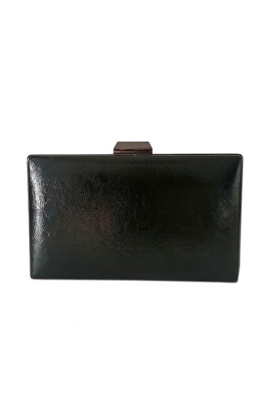 Generic Brand 2026 Collection Black Patent Leather Clutch Bag Evening Dress S...