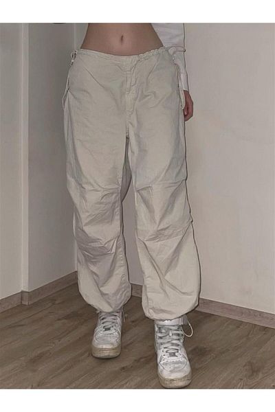 Touz Moda Λευκό υφασμάτινο παντελόνι Tactical Gabardine