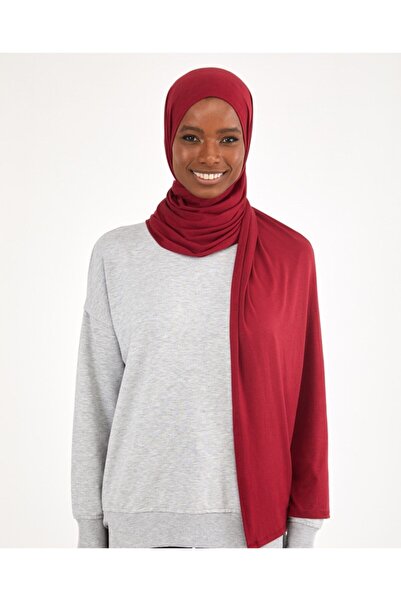 Differenza Combed Cotton Shawl Claret Red