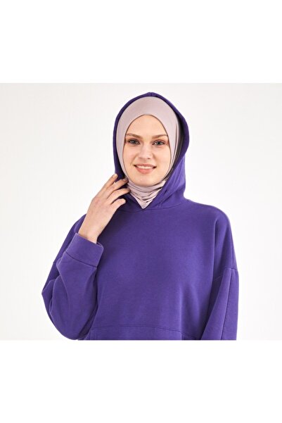 Differenza Χτενισμένο βαμβακερό σάλι λιλά