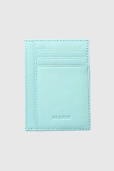 Grande 750 Genuine Leather - Water Green Slim Card Holder Flother