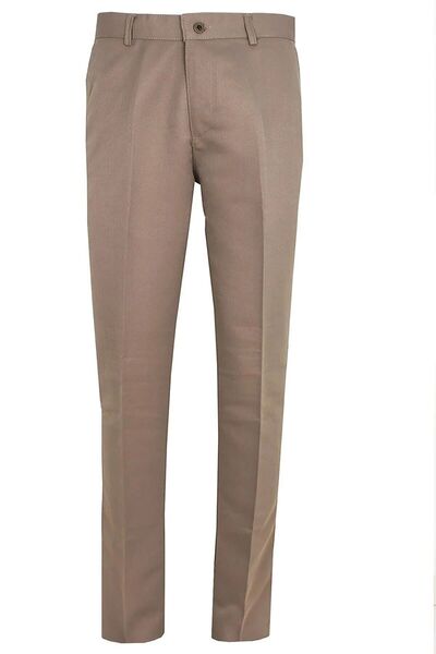 gambia outdoors Ανδρικό καφέ κλασικό λινό παντελόνι plus size άνετο μπαμπά