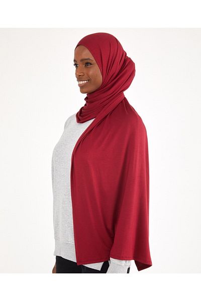 Differenza Χτενισμένο βαμβακερό σάλι Claret Red