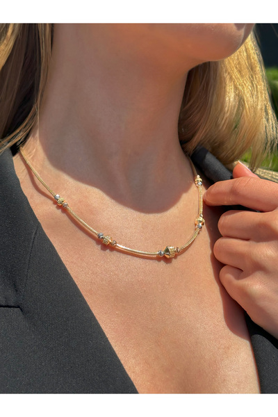 EKİNCİ KUYUMCULUK Tricolor Dorika Altın Set