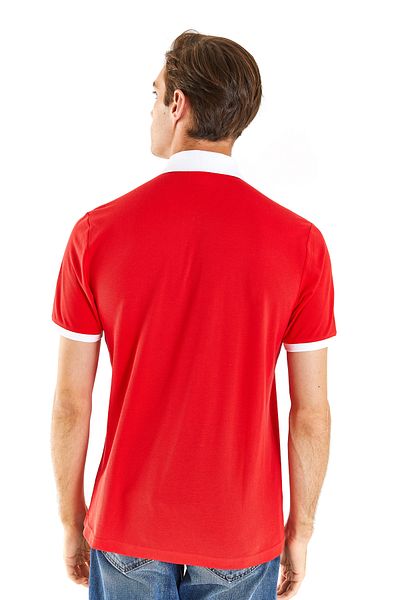 U.S. Polo Assn. US POLO Men's Polo Collar Sport T-Shirt - Regular Fit, Red G081GL011.000.1826874 T-Galenia 030