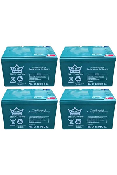 ORTEC 12v 14 Ah 4'lü Set Elektrikli Motosiklet AKÜSÜ 2025 Volta Vsm Vsc