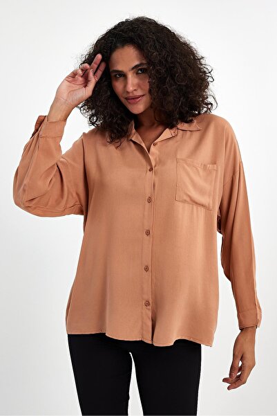 yakamor Oversize Women's Poplin Shirt