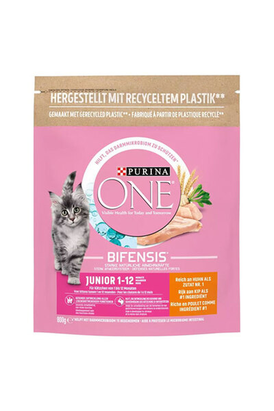 Purina One Junior Tavuklu Yavru Kedi Maması 2 Adet 800 gr