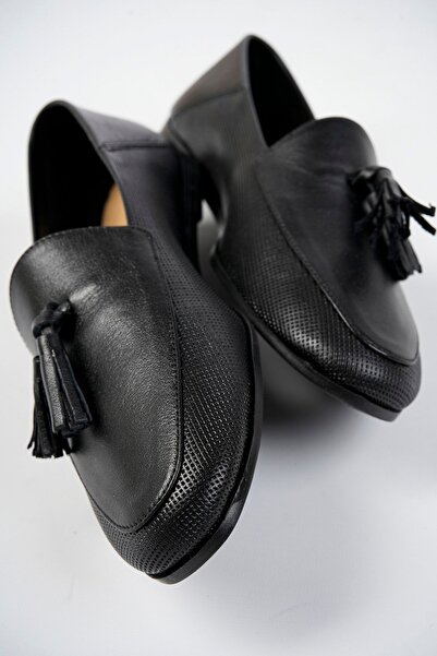 Deripabuc Genuine Leather Black Print Women's Casual Shoes Pcc-f04