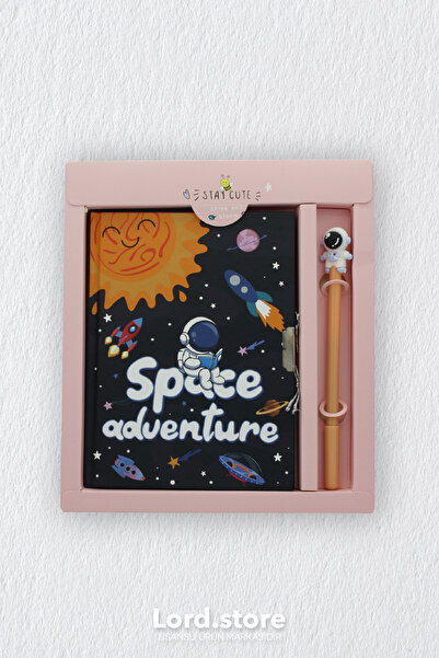 TAROS KIRTASİYE LORDSTORE603 UNICOLOR SPACE ADVENTURE KALEMLİ KİLİTLİ HATIRA ...