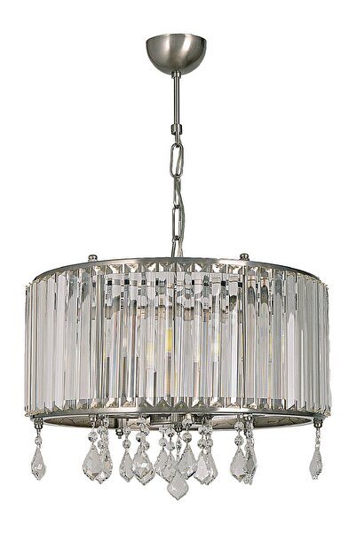 Avize çarşısı Roni Mat Krom Renkli, Kristal Taşlı, Sarkıt Avize, Bs.7433-50-45