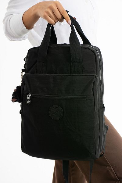 EFTREND Sanmorris Unisex Crinkle Fabric - Αδιάβροχο, Σχολείο Laptop με πολλά διαμερίσματα και σακίδιο πλάτης