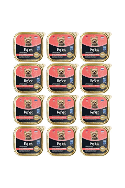 Reflex Pate Karidesli ve Somonlu Küçük Irk Köpek Yaş Maması 85gr - 12 Adet