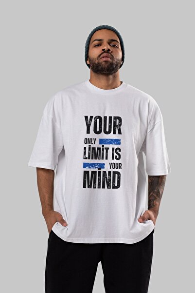 Ankhises Vaša granica je napisana na prednjoj strani Štampano Bela Oversize k...