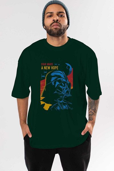 Ankhises Μπλουζάκι Star Wars Emerald Green Oversize - Crew Neck, Βαμβακερό Ανδρικό Γυναικείο