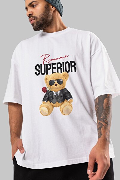 Ankhises Тениска с плюшено мече Teddy Bear Romance Superior с щампа отпред и ...