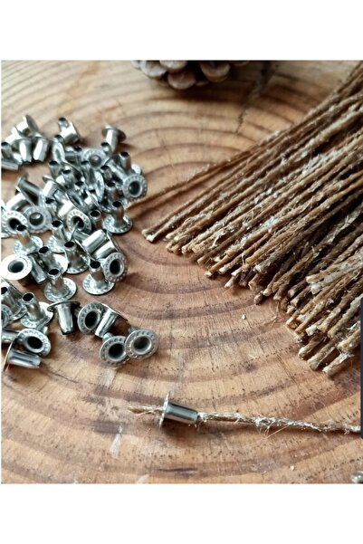 DOĞAN MUM Mum fitili 10cm Oganik fitil ,1000 adet fitil + 1000 adet fitil tut...