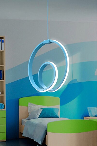 Sanctum Avize Orcen Mavi Yeni Seri Özel Beyaz Ultra Ledli Avize