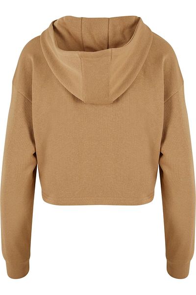 Urban Classics Damen Ladies Oversized Cropped Hoodie aus leichtem Frottee