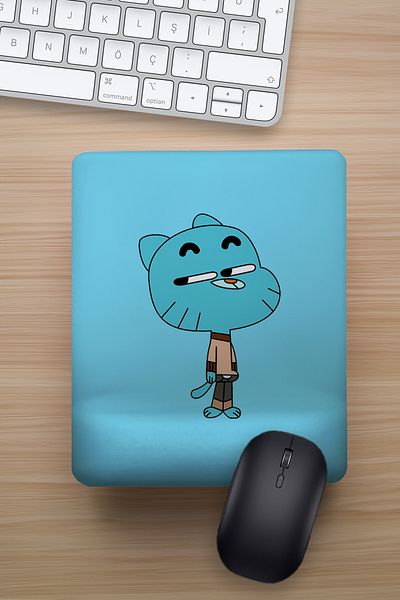 Ludios Комплект подложки за мишка Gumball & Darwin Wrist Rest - подарък за Свети Валентин (2 бр.)