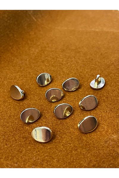 ODDA TASARIM ATÖLYESİ Gold Metal Shirt Dress Button